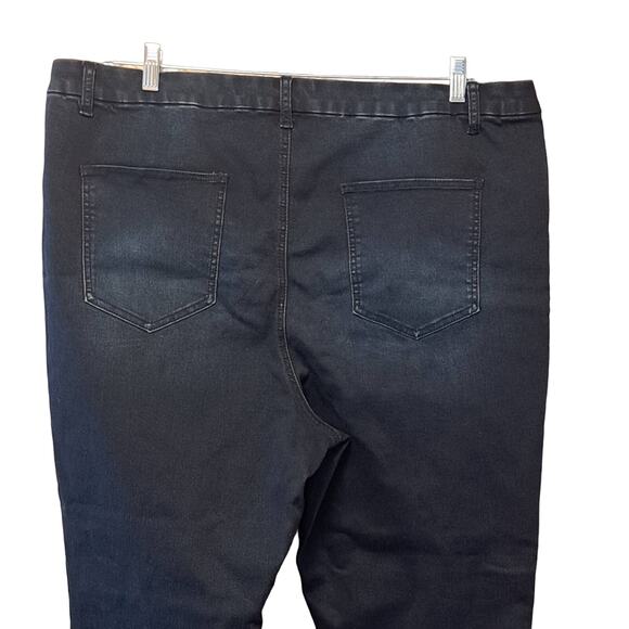 ASOS CURVE Jeans Women's Plus Size US 20 UK 24 Dark Wash High Rise Stretchy - Picture 5 of 7